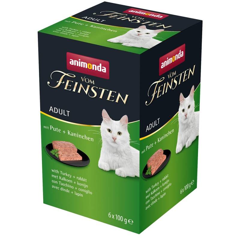 animonda vom Feinsten Adult Pute + Kaninchen 6x100g von animonda vom Feinsten