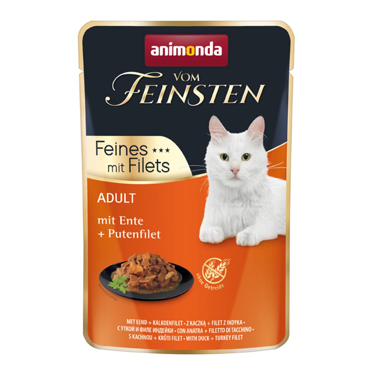 animonda vom Feinsten Adult mit Ente + Putenfilet 18x85g von animonda vom Feinsten