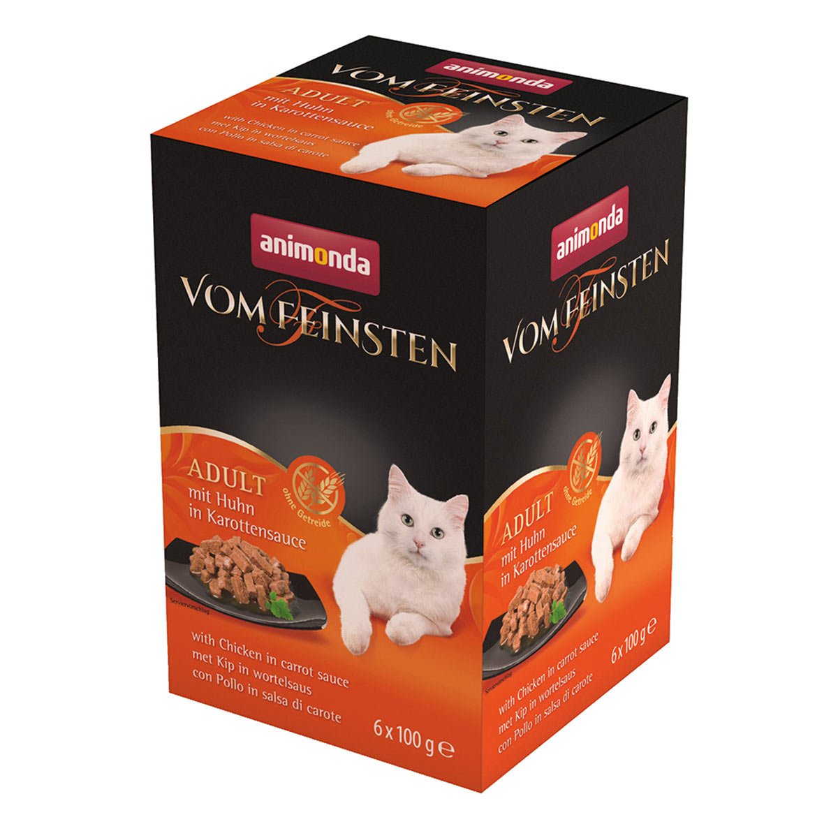 animonda vom Feinsten Adult mit Huhn in Karottensauce 6x100g von animonda vom Feinsten