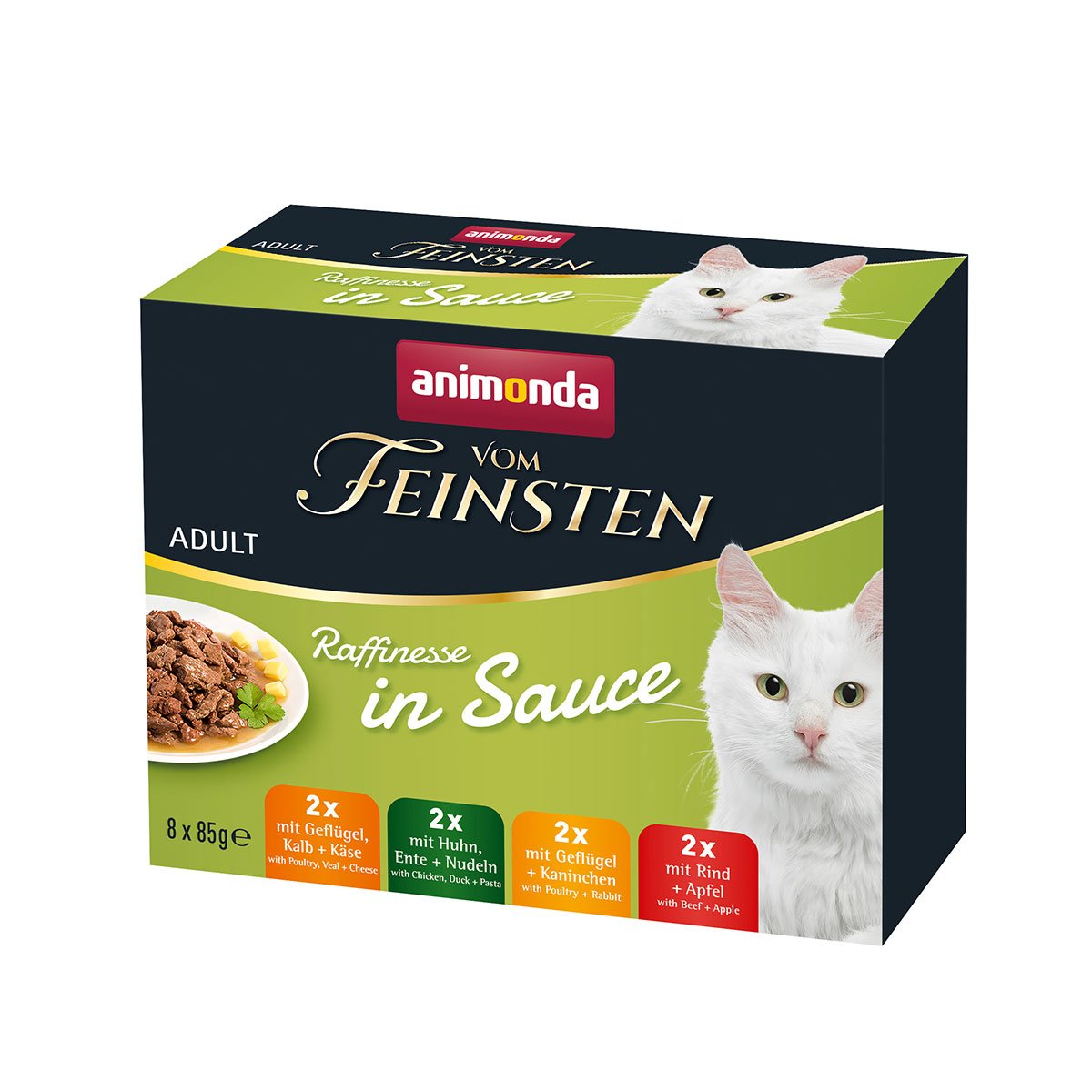 animonda vom Feinsten Raffinesse in Sauce Adult 8x85g von animonda vom Feinsten