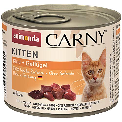 animonda Cat Carny Kitten Rind und Geflügel | 6x200g von animonda Vom Feinsten