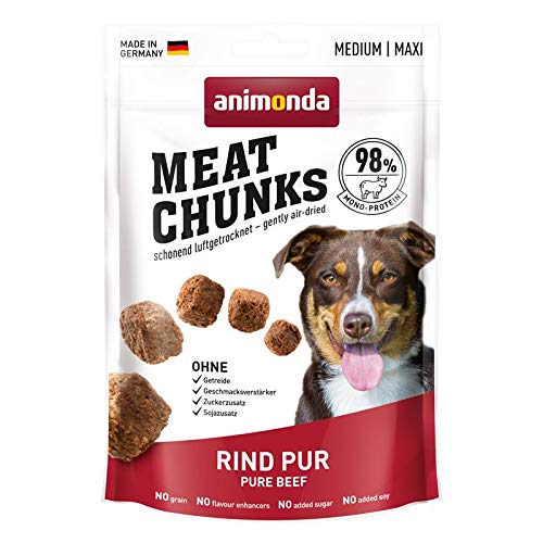 animonda Dog Snack Meat Chunks Rind pur | 6X 80g von animonda Vom Feinsten