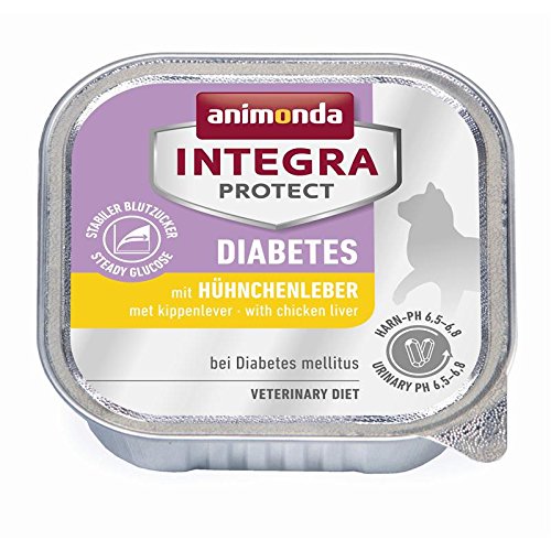 animonda Integra Protect Diabetes mit Hühnchenleber für Katzen 16x 100g von animonda