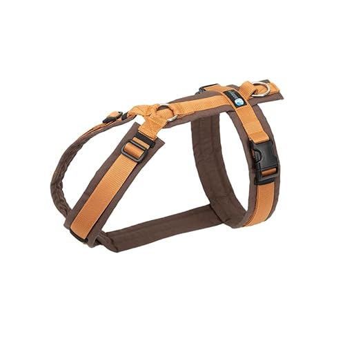 Anny·x Fun Hundegeschirr, Verstellbar, Farbe Braun-Bernstein, Verschiedene Größen (Braun-Bernstein, L) von anny-x
