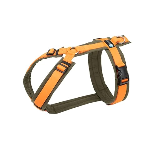 Anny·x Fun Hundegeschirr, Verstellbar, Farbe Oliv-Orange, Verschiedene Größen (Oliv-Orange, XXS) von anny-x