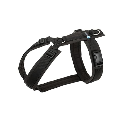 Anny·x Fun Hundegeschirr, Verstellbar, Farbe Schwarz, Verschiedene Größen (Schwarz, S-Lang) von anny-x
