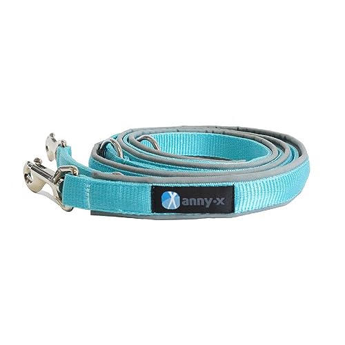 anny-x teilgepolsterte Führleine Classic Bolt Fun grau eisblau 3m anny-x teilgepolsterte Führleine Classic Bolt Fun grau eisblau 3m von anny-x