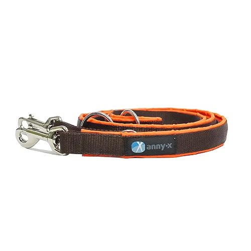 anny-x teilgepolsterte Führleine Classic Bolt Protect leuchtorgange braun 3m anny-x teilgepolsterte Führleine Classic Bolt Protect leuchtorgange braun 3m von anny-x