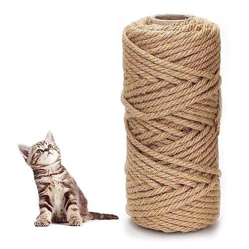 Sisalseil für Kratzbaum 6mm, 30 Meter Natürliches Hanfseil, Sisal Kratzbaum Ersatz für Katzen, für Katzen, Kratzbaum, Kratzseil, Haushalt, Garten, DIY, Dekoration Sisalseil für Kratzbaum 6mm, 30 Meter Natürliches Hanfseil, Sisal Kratzbaum Ersatz für Katzen, für Katzen, Kratzbaum, Kratzseil, Haushalt, Garten, DIY, Dekoration von anshuke