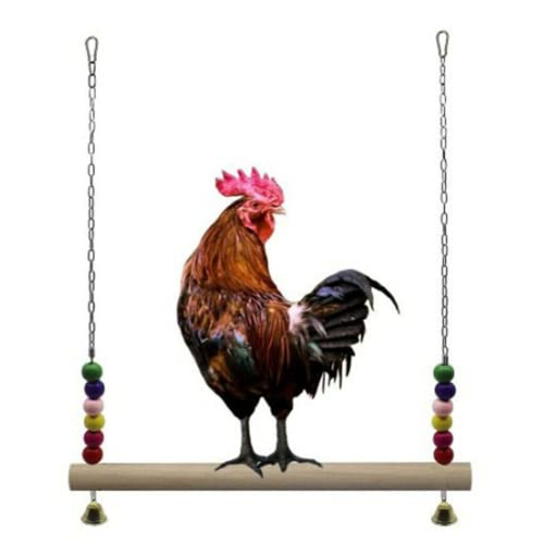 Geflügel Hühnerschaukel Sitzstange Ständer Übungsspielzeug für Hühner, große Vögel, Aras, Kanarienvögel von ansu