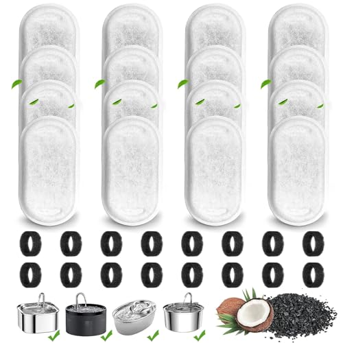 32 Stück Trinkbrunnen Filter, Filter Katzenbrunnen, Ersatzfilter für Katzenbrunnen für Edelstahl Katzenbrunnen für 108oz/3.2L und 67oz/2L,16 Stück Kohlefilter und 16 Stück Schaumfilter 32 Stück Trinkbrunnen Filter, Filter Katzenbrunnen, Ersatzfilter für Katzenbrunnen für Edelstahl Katzenbrunnen für 108oz/3.2L und 67oz/2L,16 Stück Kohlefilter und 16 Stück Schaumfilter von anyuan boy