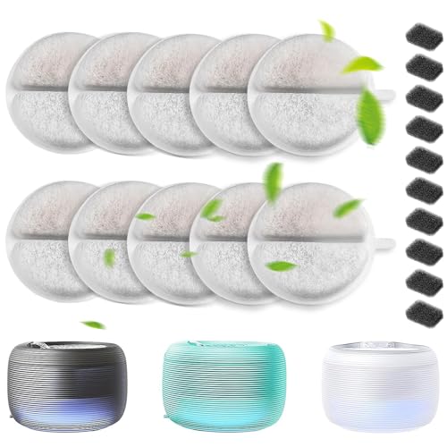 Filter Katzenbrunnen,10+10 Stück Filter für 84 FL oz/2.5L Trinkbrunnen für Katzen und Hunde, mit 10Pcs Kohlefilter und 10Pcs Schaumfilte Filter Katzenbrunnen,10+10 Stück Filter für 84 FL oz/2.5L Trinkbrunnen für Katzen und Hunde, mit 10Pcs Kohlefilter und 10Pcs Schaumfilte von anyuan boy