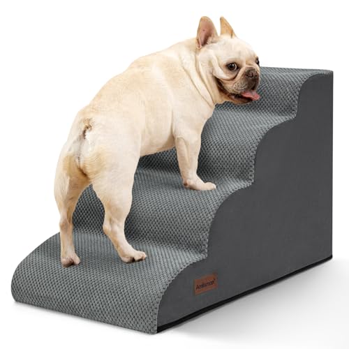 Hundetreppe für kleine Hunde, 4-stufig (grau) von aodisman