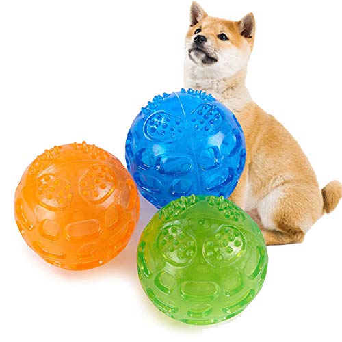 aoory 3 Stück Pet Quietschball Für Hunde Spielzeug Langlebig Und Wasserdicht Frosty Chilled Aus Mit Glitschige Sound Für Hunde Katze Spielen Running Ø8cm aoory 3 Stück Pet Quietschball Für Hunde Spielzeug Langlebig Und Wasserdicht Frosty Chilled Aus Mit Glitschige Sound Für Hunde Katze Spielen Running Ø8cm von aoory