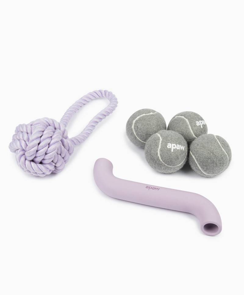 PLAY Set - Hundespielzeug zum Apportieren, Zerren und Werfen – Lavender von apaw.de