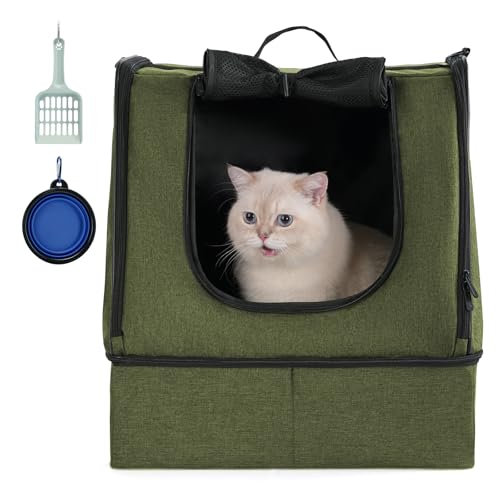 apollo walker Tragbare Katzentoilette mit wasserdichter Tasche mit Reißverschluss, kein Zusammenklappen mit hartem Bodeneinsatz an der Unterseite, kein Auslaufen, kein Geruch, einfach zu tragen apollo walker Tragbare Katzentoilette mit wasserdichter Tasche mit Reißverschluss, kein Zusammenklappen mit hartem Bodeneinsatz an der Unterseite, kein Auslaufen, kein Geruch, einfach zu tragen von apollo walker