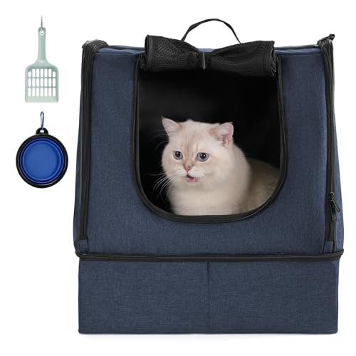 apollo walker Tragbare Katzentoilette mit wasserdichter Tasche mit Reißverschluss, kein Zusammenklappen mit hartem Bodeneinsatz an der Unterseite, kein Auslaufen, kein Geruch, einfach zu tragen apollo walker Tragbare Katzentoilette mit wasserdichter Tasche mit Reißverschluss, kein Zusammenklappen mit hartem Bodeneinsatz an der Unterseite, kein Auslaufen, kein Geruch, einfach zu tragen von apollo walker