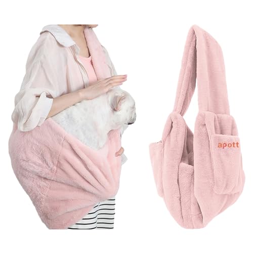 apott Tragetasche für Katzen, weich, für Outdoor-Reisen, Haustier-Boby-Halter, freihändig für kleine Hunde, Kätzchen, Hellrosa apott Tragetasche für Katzen, weich, für Outdoor-Reisen, Haustier-Boby-Halter, freihändig für kleine Hunde, Kätzchen, Hellrosa von apott