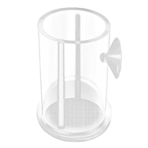 Transparente Acryl-Garnelen-Futternapf für Aquarium, Glas, Futterglas, Fischleine, Garnelen, Fütterung, Aquarium, Fischfutterröhre und Schale, Fischfütterung, transparent von apughize
