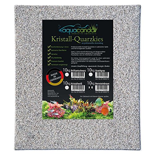 aquacando Aquarium Kristall-Quarzkies Kristallweiß (10kg) von aquacando