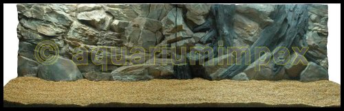 3D Aquarienrückwand 200x60 Root 2Tlg von aquariumimpex