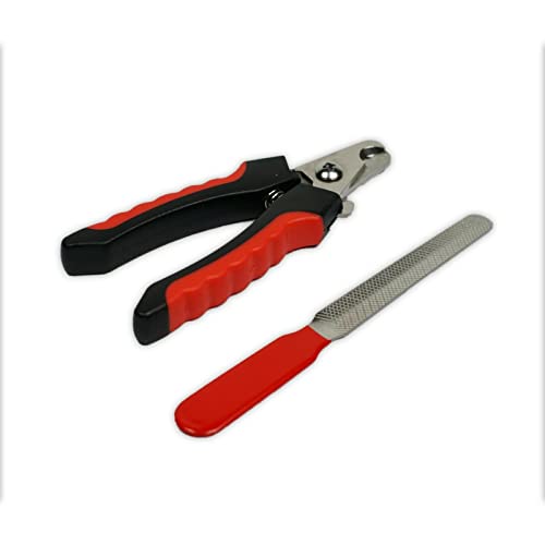 Aquariumpflanzen.net Krallenschere 12cm + Nagelfeile Zange Krallen Schneider Set Hunde Katzen Kleintiere von Aquariumpflanzen.net