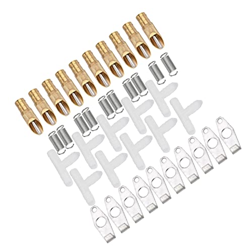 10pcs/ Set Edelstahl Automatischer Nippelwasserer für Frettchen Wasserernipple Watere (Entebilly White) von aqxreight