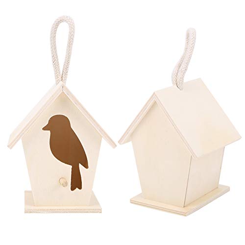 2 Stücke Im Freien Hängendes Hölzernes Vogelhaus Vögel Nistkasten Handwerk Ornament Gartendekoration Vogelhaus Ihr Gewünschter Ort, um Vögel in den Garten zu Locken 2 Stücke Im Freien Hängendes Hölzernes Vogelhaus Vögel Nistkasten Handwerk Ornament Gartendekoration Vogelhaus Ihr Gewünschter Ort, um Vögel in den Garten zu Locken von aqxreight