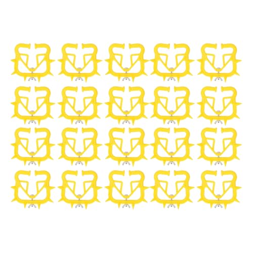 20pcs Kalb Entwöhnen Nasenringe mit PVC -Material, Rund Glattes Absetzer für Rinder und Tierbabys Anti -Saugen, Tragbares Leichtes Absatzwerkzeug für die Kuhnase und Vermeiden von aqxreight