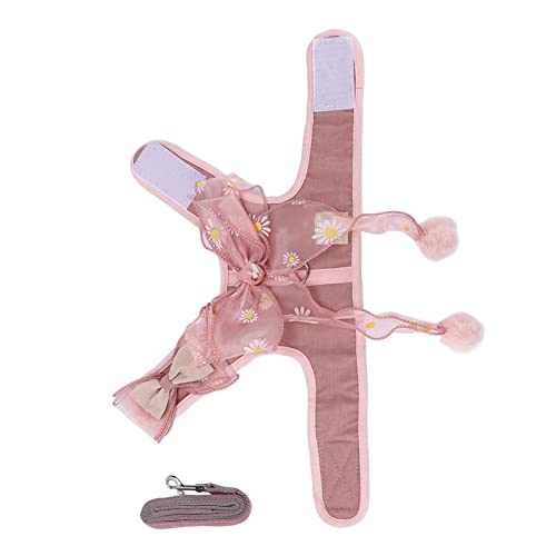 Cat Harn und Le Setzen Atmungsaktive Fairy Bowknot -Weste Katze Seil Zum Gehen Im Freien Im Freien, Grey S Cat Wanderseilbogen -Weste Ropecat den Hinteren Starken Ring (L) von aqxreight