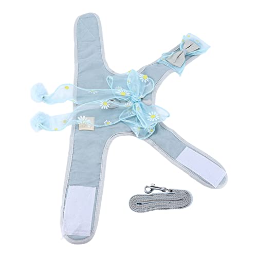 Cat Harn und Le Setzen Atmungsaktive Fairy Bowknot -Weste Katze Seil Zum Gehen Im Freien Im Freien, Grey S Cat Wanderseilbogen -Weste Ropecat den Hinteren Starken Ring (M) von aqxreight
