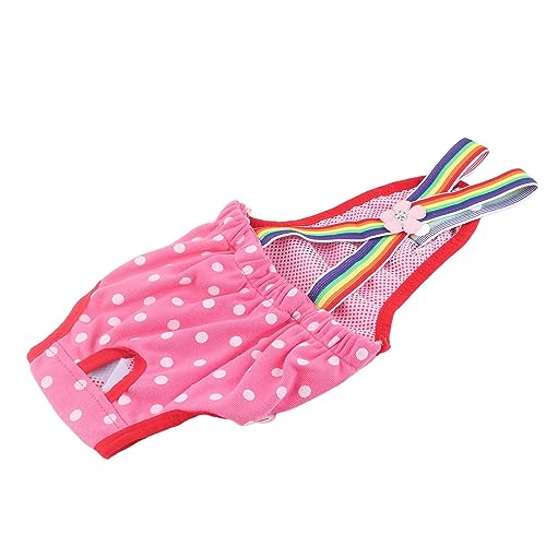 FEM Dog Welpe Haustier Windel Menstruation Hosenträger Unterwäsche Wiederverwendbare Waschbare Shorts Rose Rot XS FEM Hunde Windel (Nr. 8 (xs) Es Wird empfohlen, DASS von aqxreight