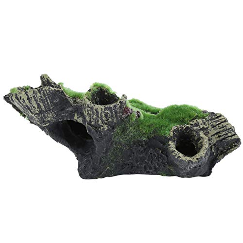 Fischversteck-Höhle, Aquarium-Dekor-Versteck, Unterschlupf aus Kunstharzholz für Fische und Garnelen, Einzigartiges Design für Zuhause, Büro, Aquarium mit Lebendigem, von aqxreight