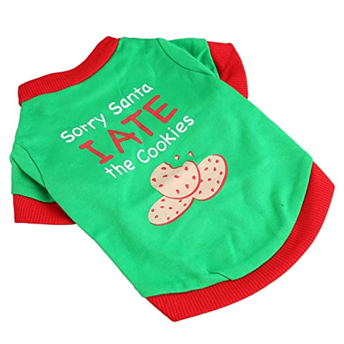 Haustier Heilighemd 2 Bein Tragbares Spleißdesign Niedliche Hundekleidung für Welpenparty Täglich Feiertag L Weihnachtshemdhirthunde Hunde Weihnachts Shid Happy Eye Material (S) von aqxreight