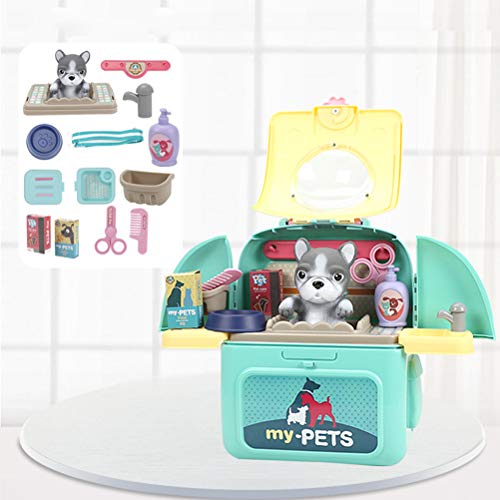 Haustier Spielhaus Setdog Katze Pflegespiel Set. Haustier. angepasst. Sei. Und. Kasten. Gurt. dürfen. A. A. Etc .. und. Gezeigt. oder. Puppe. Welpe. Pet Play House Setdog Katze Pflegespiel Set von aqxreight