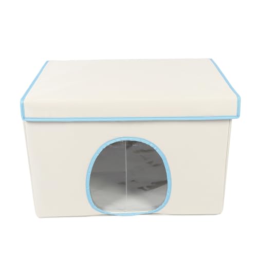 Haustierhaus für Katzen Kleine Hunde PP Isolierte Faltbare Haustierhöhlenkatze Schutz für Haus Im Freien beige. Und. Und. Tragen. Lagerung .. Outdoor. einfach. gemütlich. Faltbar. Entworfen. (Beige) von aqxreight