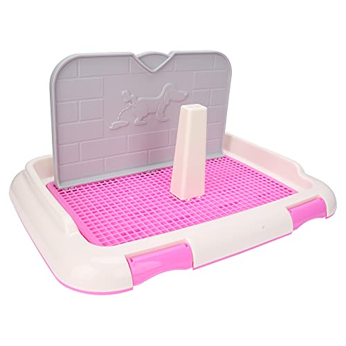 Hundetoilette Innen in Indoor -Welpen Training Toilette Katze Töpfchen Zaun Hund Geplant Urinieren Töpfchenschale Schwarz Schwarz (#2) von aqxreight