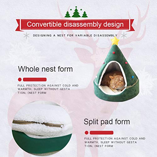 Katzenzelt, Höhlenbett, Weihnachtsbaum, Katzenhaus, Bett, Bequemes Katzenbett, Haustierzelt, Haus aus Baumwollstoff. Dieses Katzenbett Ist Weich und Bequem, Damit Ihr Haustier Im Katzenzelt, Höhlenbett, Weihnachtsbaum, Katzenhaus, Bett, Bequemes Katzenbett, Haustierzelt, Haus aus Baumwollstoff. Dieses Katzenbett Ist Weich und Bequem, Damit Ihr Haustier Im von aqxreight