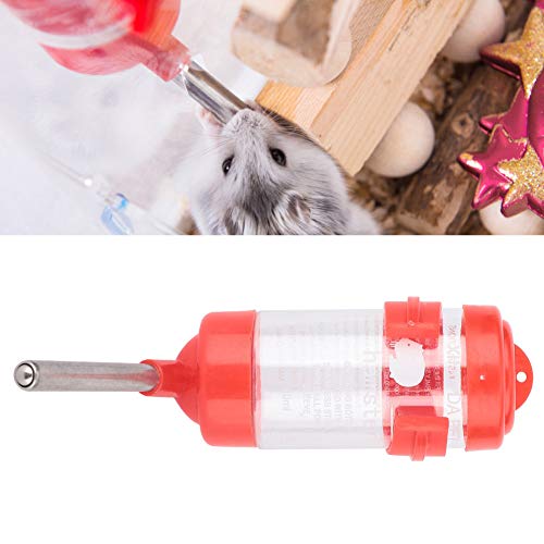 Kein D Hamster Flasche SM -Größe Pet Feeder für Hedgehog Hamster Flasche Feeder SM Pet Feenozzle Haustier. für aus (Rot) von aqxreight