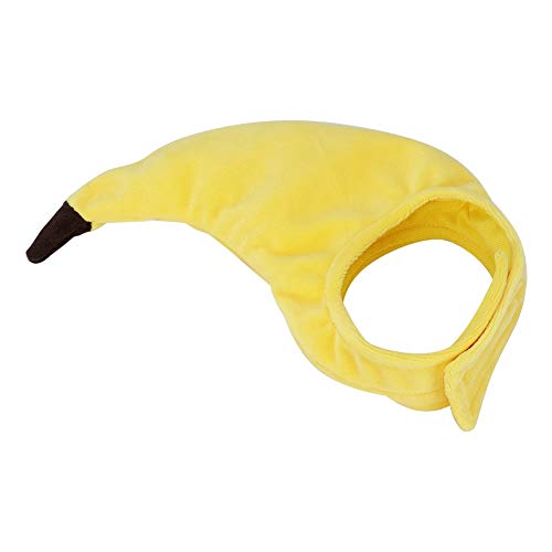 aqxreight Kreativer Katzenhut Festliche Lustige Kopfschmuck Bananen Kopfbedeckung Haustier Accessoire (Eine Größe) von aqxreight