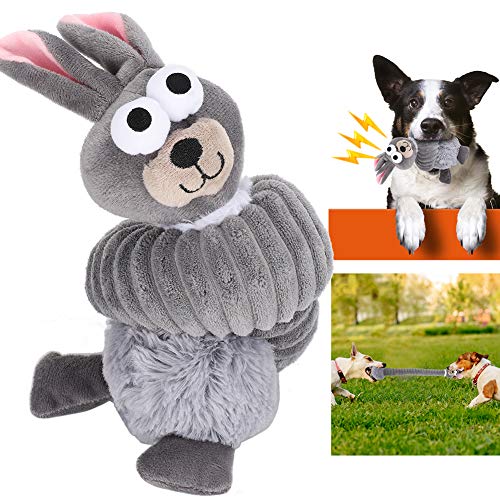 Langlebiges Plush -Streifen -Tierformspielzeug für Hunde, um Zähnen zu Helfen und Interaktives Spiel zu Betreiben (#1) von aqxreight