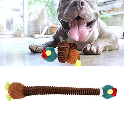 Langlebiges Plush -Streifen -Tierformspielzeug für Hunde, um Zähnen zu Helfen und Interaktives Spiel zu Betreiben (#2) von aqxreight