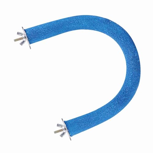 Pet Bird Rough Aufgetauchtes Holz Barsch Ständer Rack Spielzeug für Schnabel Pfoten Schleifen Blau Toypet Vogelversorgungsständer Spielzeugbird Barch für Cagebird Barsch Vogel Natu Ihre Nägel (Blue) von aqxreight