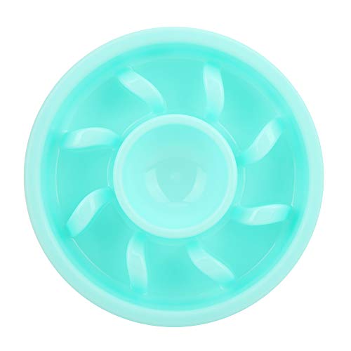 Pet Feeding Bowl - Stylisches Nicht -Rutsch Design für Langsames Essen und Sicherer Gebrauch für Hunde und Katzen in Korallenrosa (Green) von aqxreight