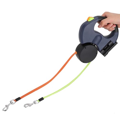 Pet Walking Automatic Exciptable Flexible Hundekatze Traktionsseil mit Handgehalten mit LED Lightred (dunkelgrau) von aqxreight