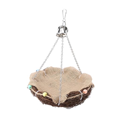 Rattan Birds St Swing Hanging Toy mit DREI Ketten Bells Spielzeug Vogelspielzeug Hanging Swang Bird Toy Zum Beißen. 4 Schädlich i Rattan Birds St Swing Hanging Toy mit DREI Ketten Bells Spielzeug Vogelspielzeug Hanging Swang Bird Toy Zum Beißen. 4 Schädlich i von aqxreight