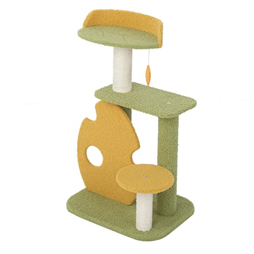 Regenwaldkatze Multifunktional Stallkatze Katze Katzenbaum Integrierte Villa Katze Regal Katze Kratzt nach Dem Kratzer nach Dem Kratzer Cat Treerain Waldkatze Clim Framecat -Eigentumswohnungen für von aqxreight