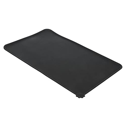 Silikonmatte, Robust, Umweltfreundlich, für Katzen und Hunde, Futtermatte, Haustiere, Auto (Black) von aqxreight