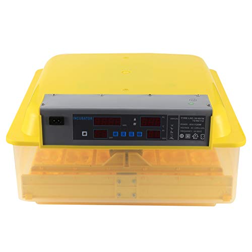 Vollautomatische Haushalt Intelligente Hühnerente Entengans Wachtel -Eier Inkubator Zum Schlüpfen, mit Eierschale Als Leerer Blumenkorb, Bestehend aus Hochwertiger PP, 80W/120W, von aqxreight