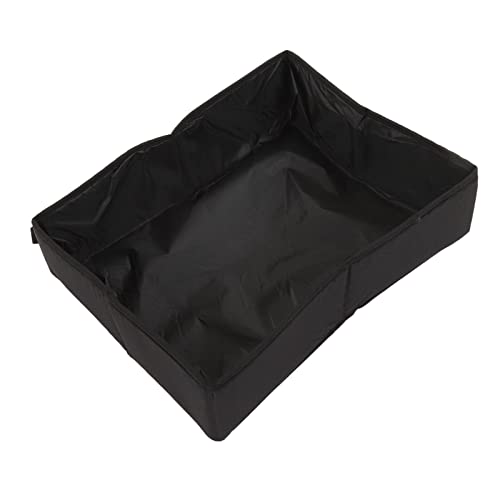 Zusammenklappbares, Tragbares, Wasserdichtes Katzentoilette-Tuch für Reisen und Outdoor-Katzentoilette (Black) von aqxreight